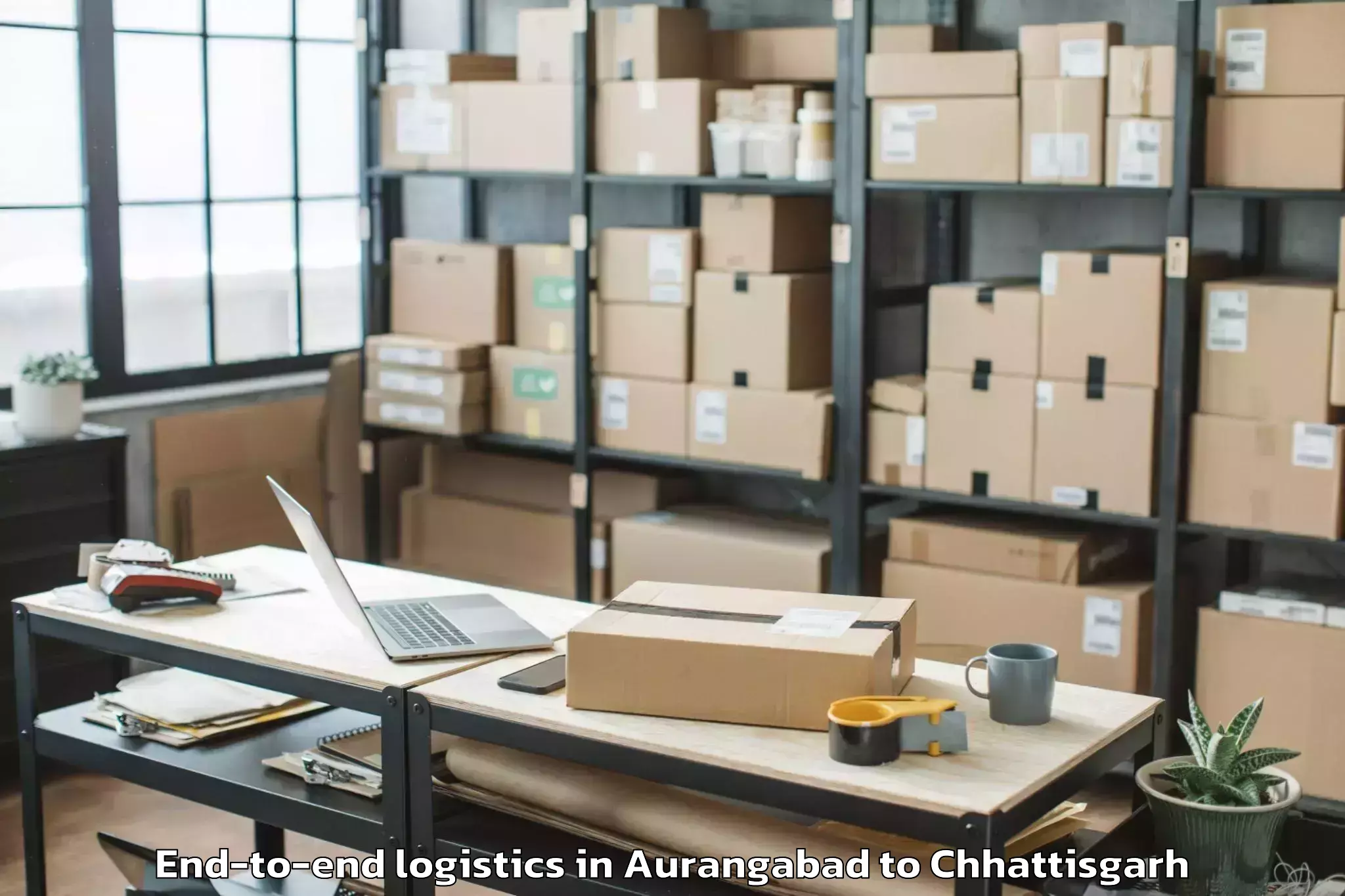 Top Aurangabad to Champa End To End Logistics Available